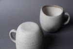 Mug with handle "Simplicity" 450 ml- organic natural shape | Drinkware by Laima Ceramics. Item composed of stoneware in minimalism style