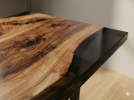 Walnut Epoxy desk Custom Epoxy Resin Table | Tables by Ironscustomwood. Item made of walnut