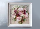 Custom Wedding bouquet painting on canvas, Made to Order | Oil And Acrylic Painting in Paintings by Natart. Item composed of canvas & synthetic