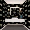 Mystic Dragonfly — Classic Stripes Luxury Wallpaper Mural | Wall Treatments by ELLE WALLS