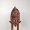 Rust Red Plaid Velvet Pillow 16x24 | Pillows by Vantage Design
