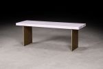 White Washed Maple Bench | Benches & Ottomans by Urban Lumber Co.. Item composed of maple wood
