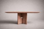 Pang Travertine Oval Dining Table | Tables by HamamDecor LLC