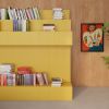 Yellow Bookcase | Book Case in Storage by REJO studio. Item made of oak wood
