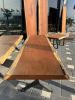 Wooden Dining Table - Live Edge Table - Garden Outdoor Table | Conference Table in Tables by Tinella Collection. Item composed of wood & metal compatible with boho and contemporary style