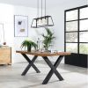 Solid Wood Table and Bench Rustic Dining Table | Tables by Picwoodwork. Item made of wood