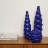 Tower in Cobalt | Vase in Vases & Vessels by by Alejandra Design. Item composed of ceramic