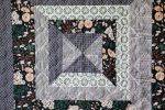 Modern Handmade Baby Quilt - Blue Floral Squares | Linens & Bedding by Hazel Oak Farms. Item made of cotton
