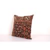 Large Rustic Square Size Caucasian Rug Pillow, Hand Knotted | Cushion in Pillows by Vintage Pillows Store