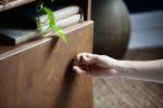 Ina Gold, Cabinet knobs handles, Brass cabinet knobs | Hardware by Plywood Project. Item made of brass compatible with minimalism and mid century modern style