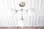 Globe Lights - Modern Ceiling Lamp - Model No. 9174 | Chandeliers by Peared Creation. Item composed of brass and glass