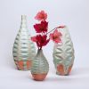 Oblique Slender in Strawberry Pistachio | Vase in Vases & Vessels by by Alejandra Design. Item composed of ceramic