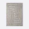 Shaggy Labyrinth Grey Rug | Work by District Loom