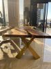 Special Wood Epoxy Resin Table, Dining Room Table | Dining Table in Tables by Tinella Collection. Item composed of wood and synthetic in minimalism or contemporary style