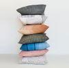 Terrains Pillow | Coal | Cushion in Pillows by Jill Malek Wallpaper. Item composed of cotton