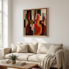 Accords interieurs- Peinture abstraite géométrique originale | Decorative Objects by Sophie DUMONT.