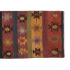 Vintage Organic Turkish Yellow and  Red Kilim Rug Runner | Runner Rug in Rugs by Vintage Pillows Store. Item made of fiber
