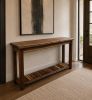Solid Wood Entryway Table with Shelf | Console Table in Tables by Pelican State Woodworks