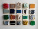 Series of 20 Mini Woven Tiles | Wall Sculpture in Wall Hangings by Mpwovenn Fiber Art by Mindy Pantuso
