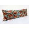 Ikat Extra Long Velvet Pillow Cover - Silk Ethnic Velvet | Sham in Linens & Bedding by Vintage Pillows Store. Item made of cotton