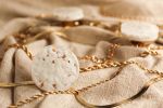 White Gold Fleck Pebble Knob | Hardware by Windborne Studios. Item composed of stone & glass