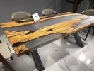 Custom Epoxy Resin River Dining Table | Tables by Tinella Collection. Item made of wood & synthetic compatible with contemporary and art deco style