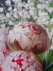 Lily of the valley original art, Peonies oil painting | Oil And Acrylic Painting in Paintings by Natart. Item made of canvas with synthetic works with contemporary style
