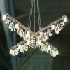 Tribeca X-Chandelier | Chandeliers by Michael McHale Designs. Item made of glass