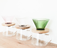 Green Pastel Pour Over Set | Glass in Drinkware by Vanilla Bean