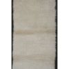 Turkey Shaggy Rug, White Hand Woven Soft Mohair Wool Long | Runner Rug in Rugs by Vintage Pillows Store. Item made of cotton with fiber