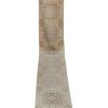 1970s Vintage Turkish Oushak Handmade Wool Runner Rug | Rugs by Vintage Pillows Store. Item composed of cotton and fiber