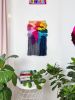 PATCHWORK RAINBOW woven wall hanging | Macrame Wall Hanging in Wall Hangings by Nova Mercury Design. Item composed of fiber