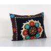 Suzani Ethnic Velvet Pillow Case Fashioned from a Mid-20th C | Cushion in Pillows by Vintage Pillows Store