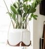 Large Leather Plant Hammock | Plant Hanger in Plants & Landscape by Keyaiira | leather + fiber | Artist Studio in Santa Rosa. Item made of cotton with leather