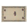 Aubusson Design Kilim Rug With Floral Design 4'7'' X 7' | Area Rug in Rugs by Vintage Pillows Store. Item composed of cotton & fiber