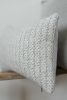 Grey & White Nubby Wool Lumbar Pillow 12x18 | Pillows by Vantage Design