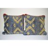 20" X 20" Set of Two Turkish Shaggy Pillow Cover | Cushion in Pillows by Vintage Pillows Store. Item composed of cotton