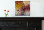 Confidently | Oil And Acrylic Painting in Paintings by Heather Robinson. Item made of wood with fabric