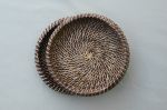 Handmade Rattan Bowl, Boho Woven Natural Fruit Basket | Storage Basket in Storage by Amara