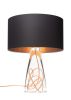 SERAFINA Lamp · Clear+Charcoal+Copper | Table Lamp in Lamps by LUMi Collection. Item made of copper with glass