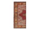 Vintage Burnt Orange Animal Turkish Rug Mat 3' X 4'4" | Area Rug in Rugs by Vintage Pillows Store. Item composed of wool and fiber