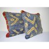 20" X 20" Set of Two Turkish Shaggy Pillow Cover | Cushion in Pillows by Vintage Pillows Store. Item composed of cotton