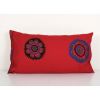 Suzani Lumbar Cushion Cover, Tribal House Decor- Embroidery | Pillows by Vintage Pillows Store