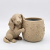 Cute Longhaired Dachshund Planter | Plant Stand in Plants & Landscape by Kimi Craft Corner