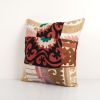 Suzani Square Cushion Cover, Tribal House Decor, Embroidery | Pillows by Vintage Pillows Store