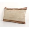 Handwoven Wool Striped Turkish Kilim Pillow, Organic Striped | Cushion in Pillows by Vintage Pillows Store