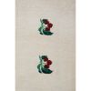 Handwoven Strawberry Fruit Pattern Needlepoint Kids Kilim | Area Rug in Rugs by Vintage Pillows Store. Item composed of fabric