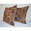 Pair 20" X 20" Bohemian Tribal Throw Pillows | Sham in Linens & Bedding by Vintage Pillows Store. Item composed of cotton
