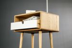 Nightstand in Solid American Oak with 1 Drawer | Storage by Manuel Barrera Habitables. Item made of wood