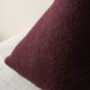 Plum Wool 14 H Triangle Pillow | Pillows by Vantage Design